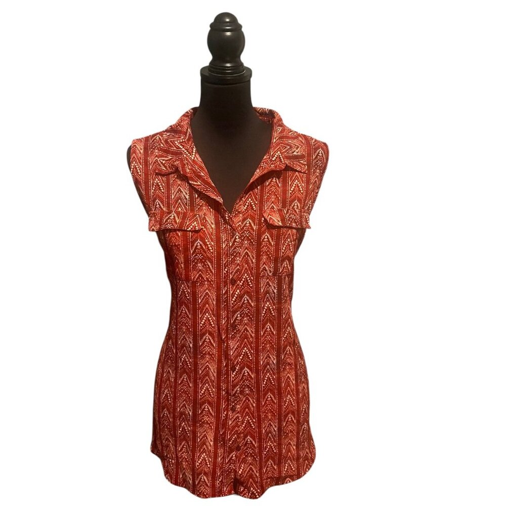 Tank Button Down Blouse - image 1